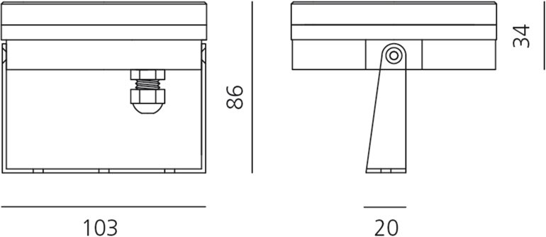 Artemide Алюминиевый светодиодный уличный проектор с системой RGB  Nl75230  - Вид №2