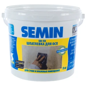 Шпаклёвка полимерная для ОСП Semin SEM-OSB 8 кг 16420392 STLM-2068192