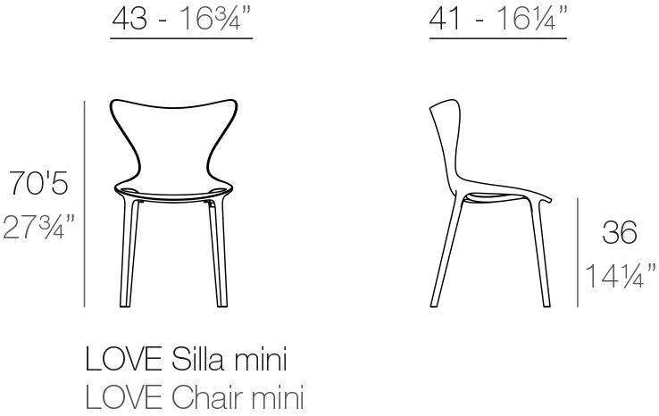VONDOM Стул полипропиленовый Love sun-id-1452417 - Вид №5