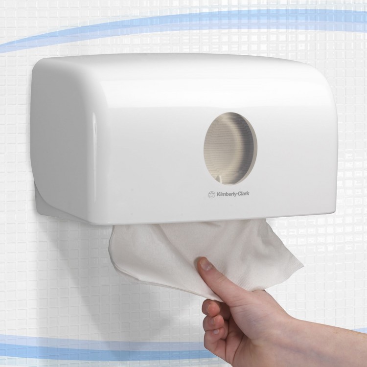 6956 Kimberly Clark Диспенсер для листовых бумажных полотенец белый Kimberly Clark Professional Aquarius 6956 белый  - Вид №5