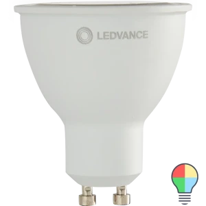 Лампа умная светодиодная Ledvance Smart Plus GU10 220-240 В 5 Вт спот матовая 350 лм, изменение цвета RGB 84515118 STLM-2044059