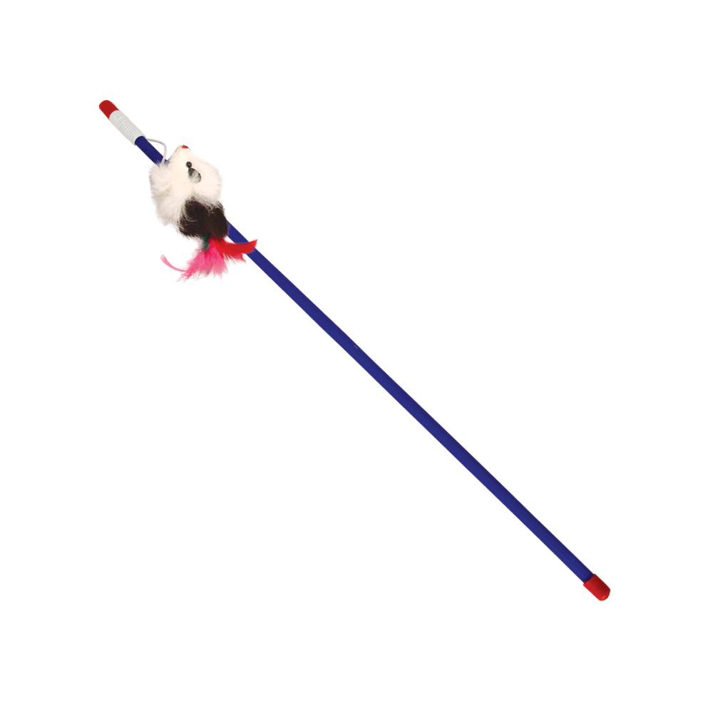 ПР0055180 Игрушка для кошек Удочка-дразнилка Мышка 65/500мм TRIOL 