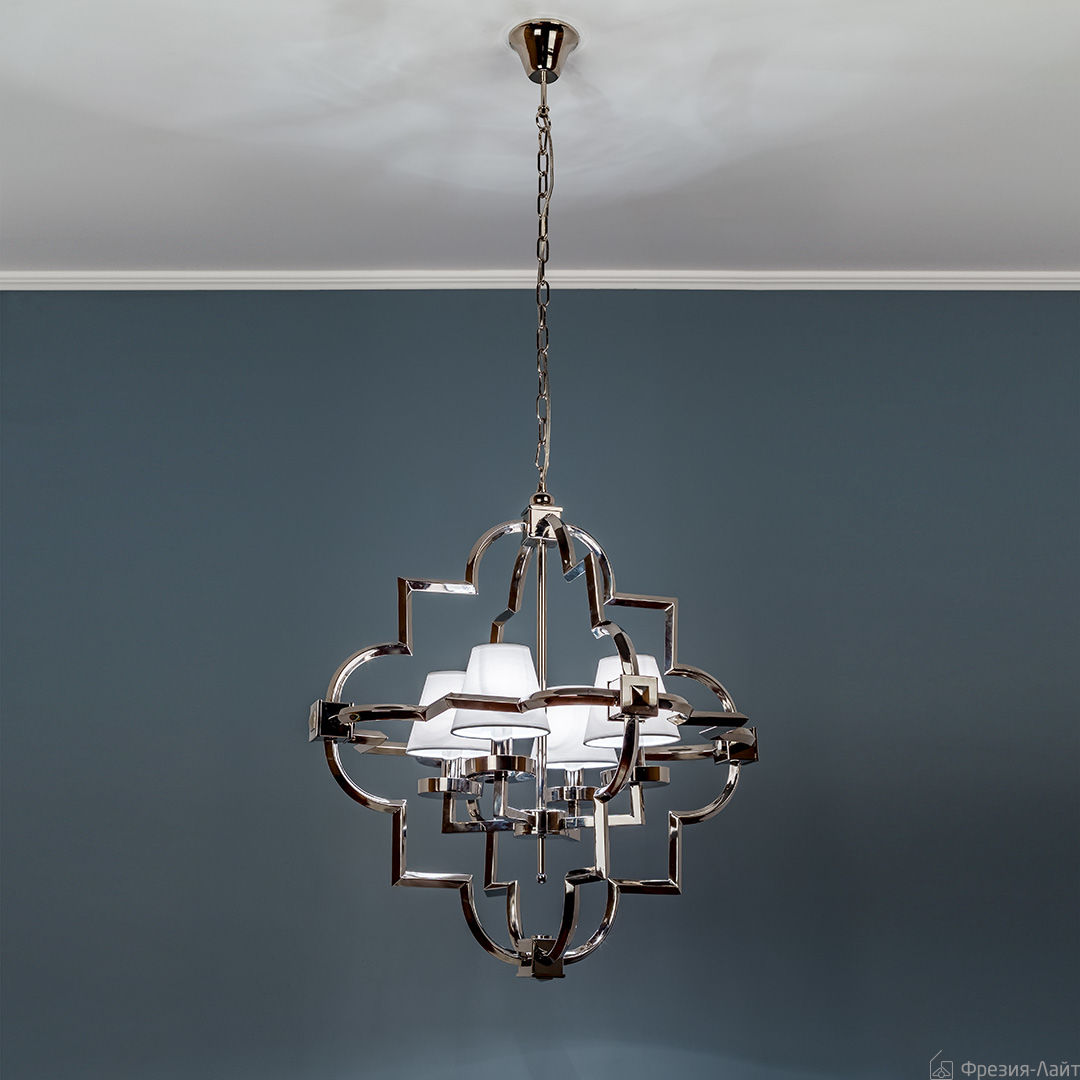 Frezia Light 1010/4 nickel/cotton люстра подвесная 116024