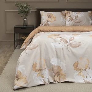 Комплект постельного белья Amore Mio Латте евро сатин разноцветный