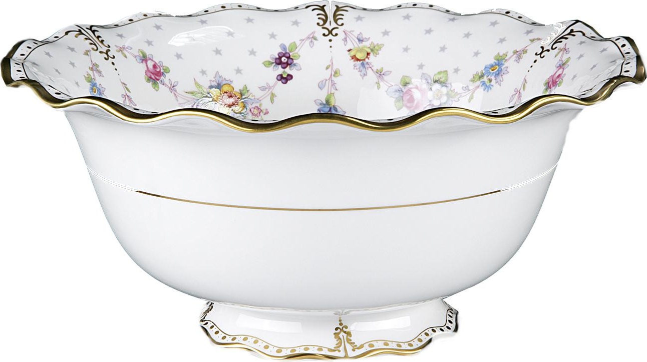 52751 Royal Crown Derby Салатник круглый Royal Crown Derby "Роял Антуанетта" 24,5см Фарфор костяной 