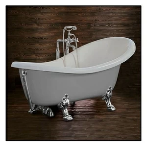 Ванна Akcjum Rectime 170 WR-02-01-Ch-M овальная серая с хромированными ножками