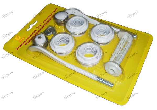 Набор для подключения радиатора 1/2 с кроншт. (Ер) Santreyd 28359