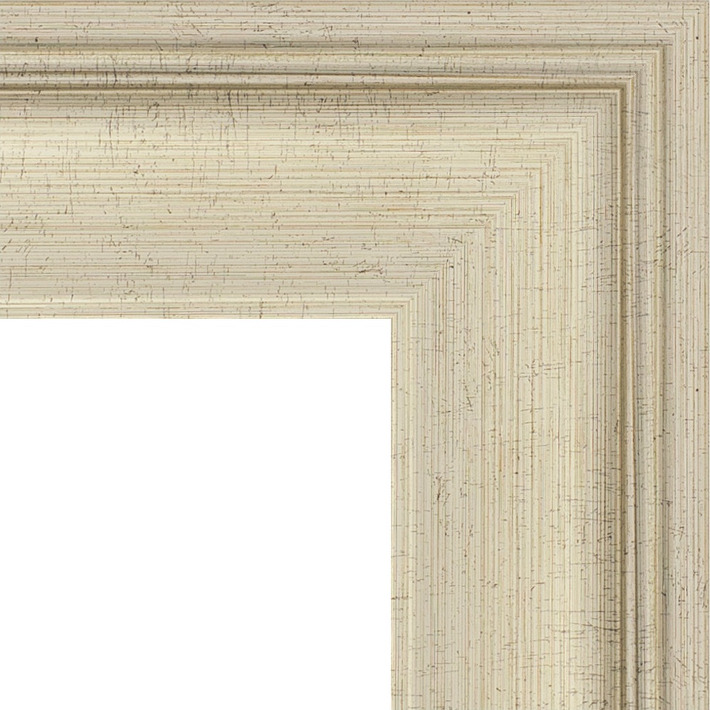 BY 1296 Зеркало с фацетом в багетной раме - травленое серебро 95 mm EVOFORM Exclusive - Вид №4