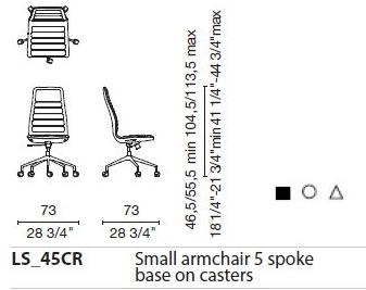 Cappellini Офисное кресло на колесиках Lotus sun-id-1436739 - Вид №11