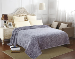 90347487 Плед 779Вид48, 180х200 см, флис, цвет сиреневый туман Style STLM-0194968 ЭЛЬФ