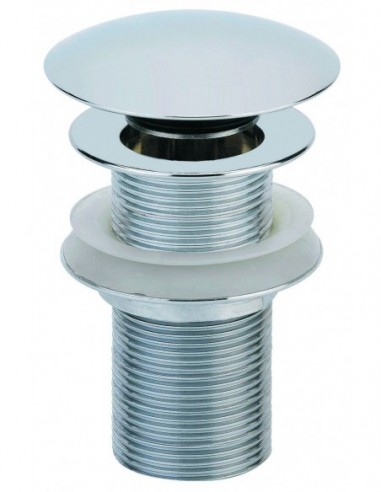 122800 000 00  Дизайнерский слив с двустворчатым клапаном для умывальника без перелива, h. 100 мм, хром Valentin Хром  - Вид №1