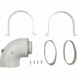 Адаптер STOUT угловой 60/100, совместимый с BAXI, Viessmann