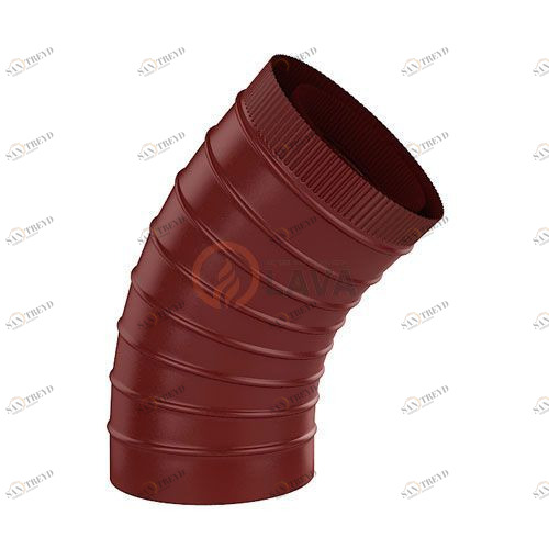 Сэндвич-отвод LAVA 130/200 мм. 45" красный (3011) 4424