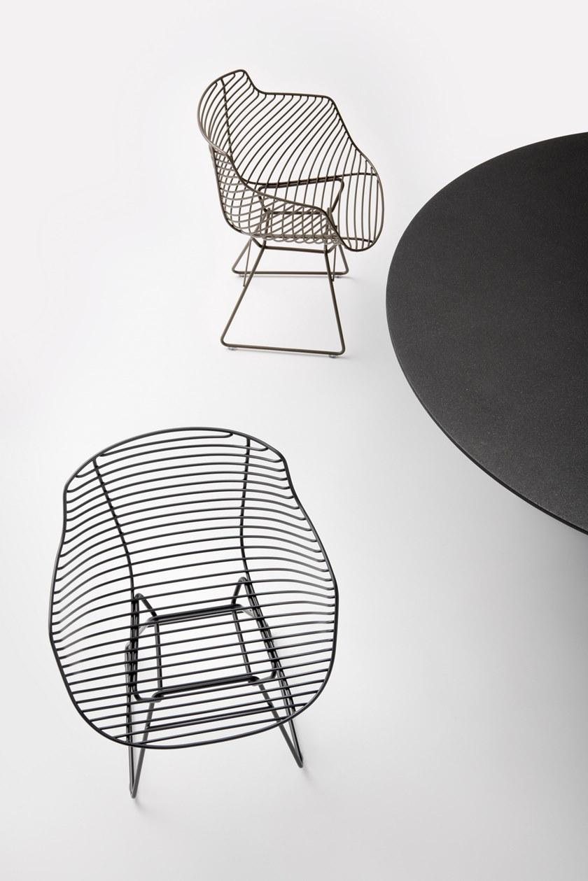 MDF Italia Стул из стали с подлокотниками Flow sun-id-1374587 - Вид №12