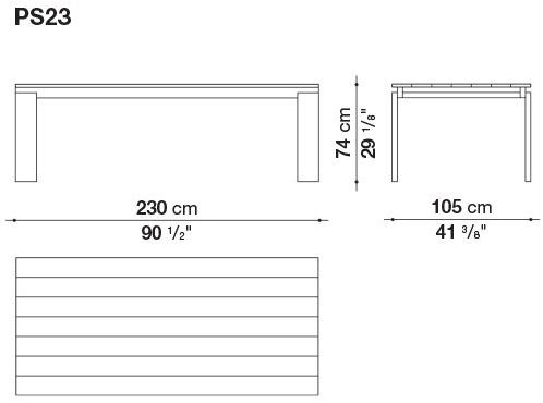B&B Italia Прямоугольный деревянный стол Parallel structure sun-id-1422236 - Вид №2