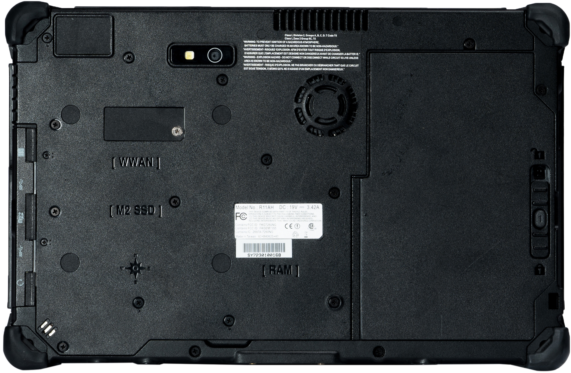 E+R11L887784 R11l standard, 11.6" fhd (1920 x1080) touchscreen display, intel® pentium® processor 4417u 2.30 ghz , windows 10 professional with 4gb ram, 64gb ssd, 802.11a/b/g/n/ac wireless, bluetooth 5.0, docking port, 2mp front camera, 5mp rear camera, i Santreyd  - Вид №6