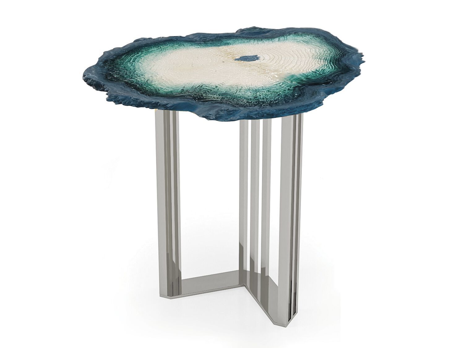 Высокий круглый керамический журнальный столик Bizzotto Italia Symphony-Infinity ARCH-00143573