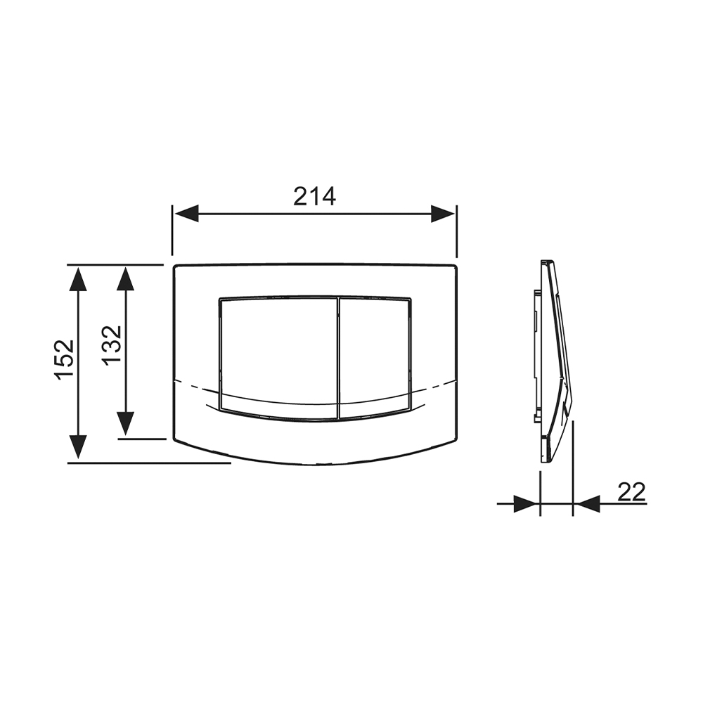 K440200.WC2 Комплекты из инсталляций, панелей смыва и унитазов one Tece  - Вид №5