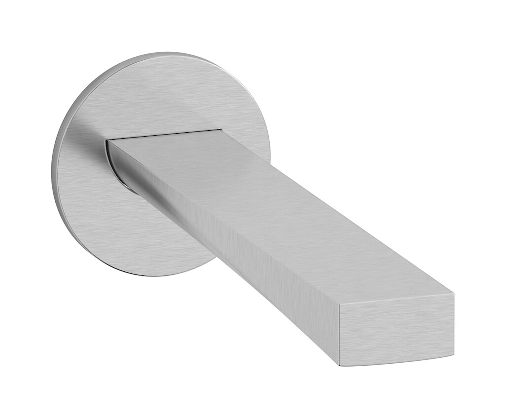 Настенный излив. WE ARE IB wa314rs Brushed Nickel Wave