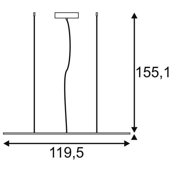 Подвесной светильник светодиодный белый I-Pendant 158723 SLV ДИЗАЙНЕРСКИЕ, I-PENDANT PRO 00-3889734 Белый  - Вид №3