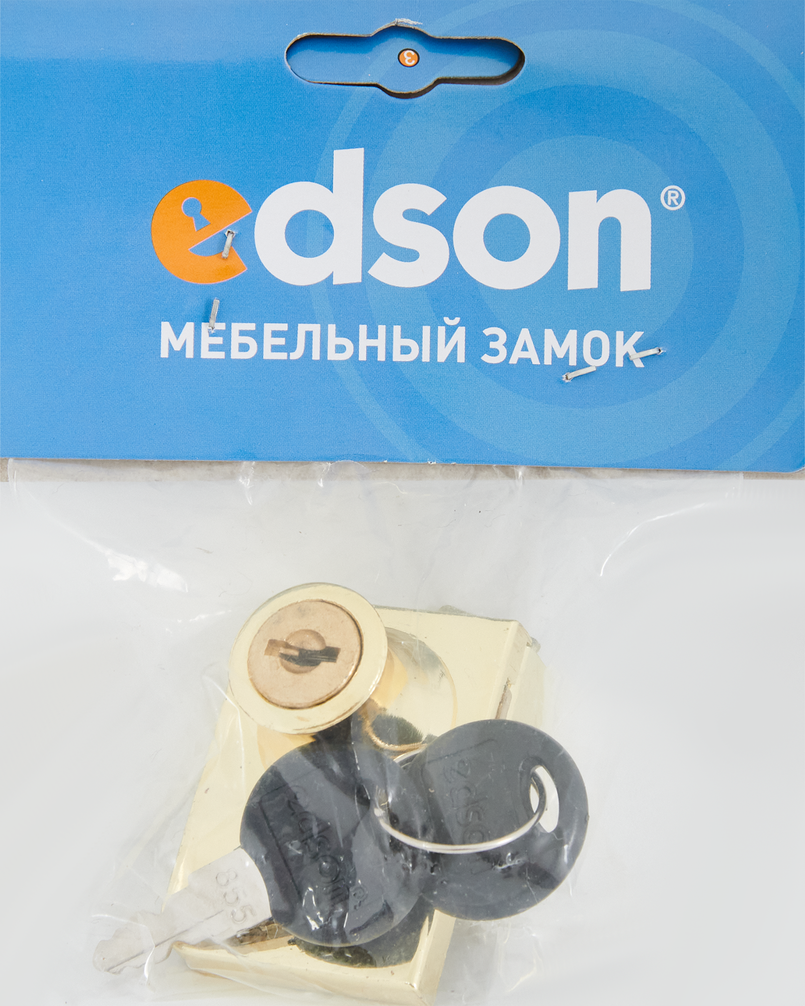 11679610 Замок мебельный накладной Z258GP.2/18, для стеклянных дверей, 48х36.5 мм, металл, цвет золото STLM-0001402 Santreyd  - Вид №2