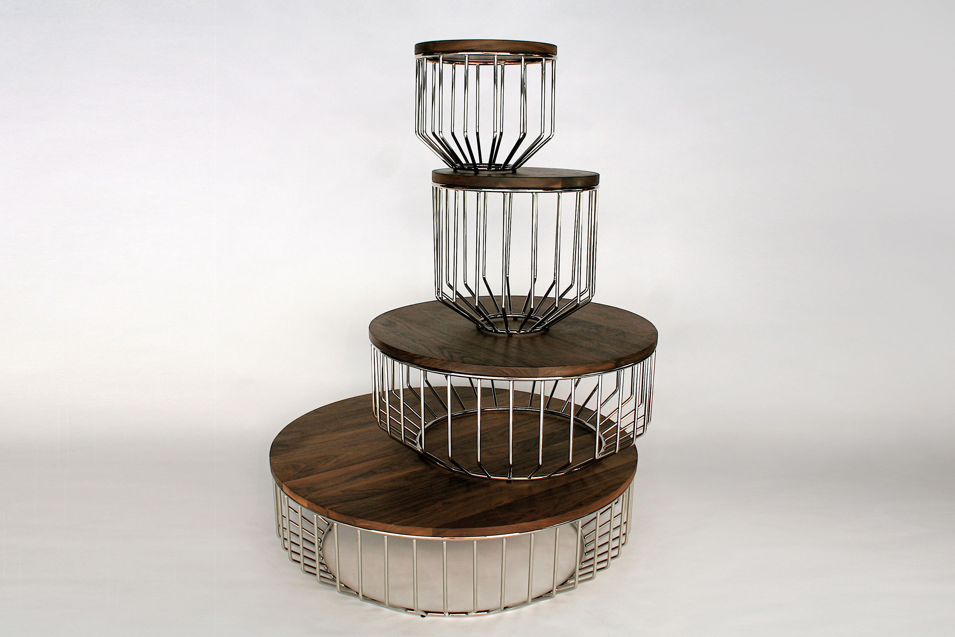 Круглый журнальный столик из массива дерева Phase Design Wired ARCH-00036279 - Вид №3