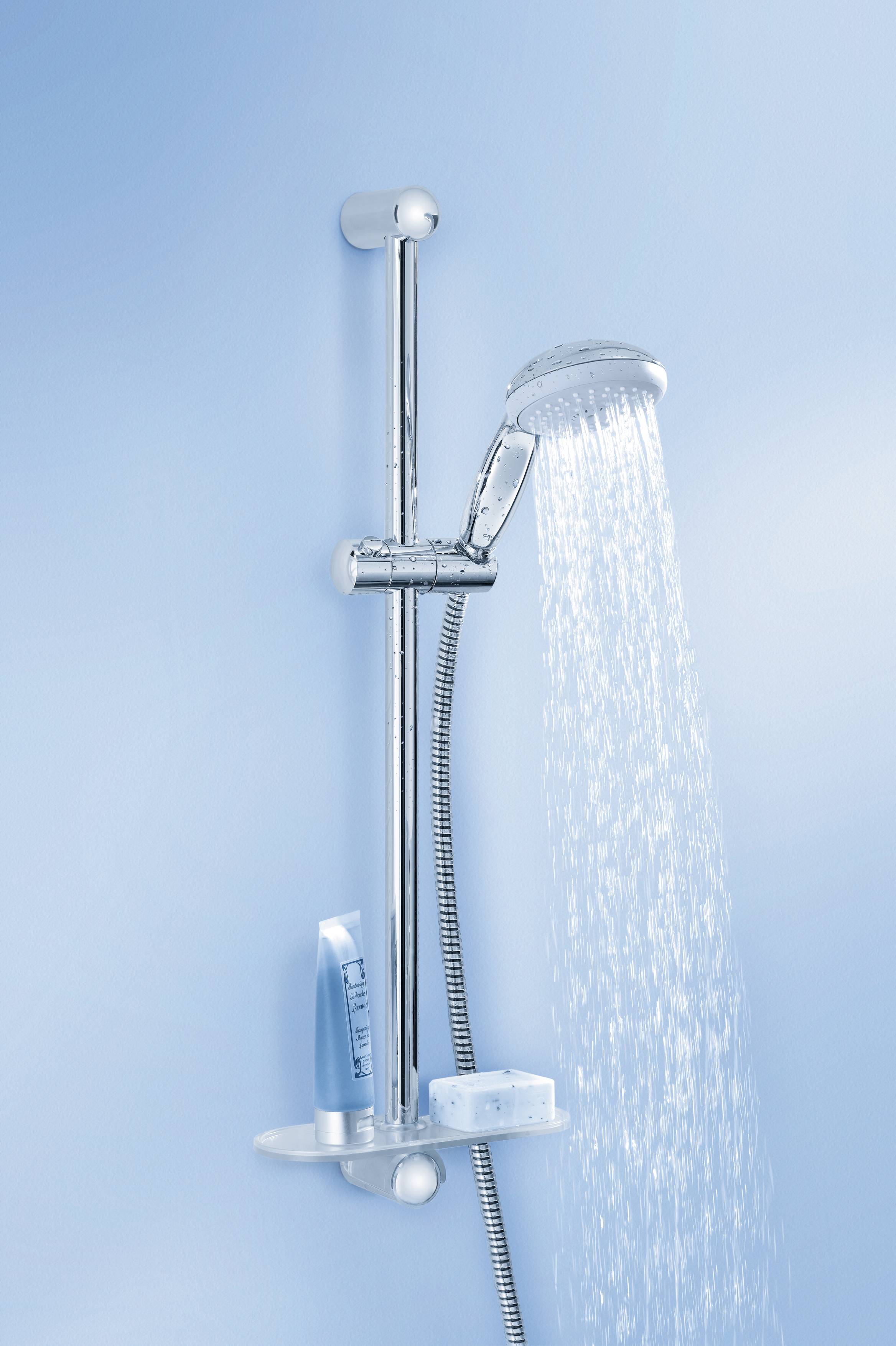 27600000 Душевой гарнитур с полочкой Grohe хром  - Вид №2