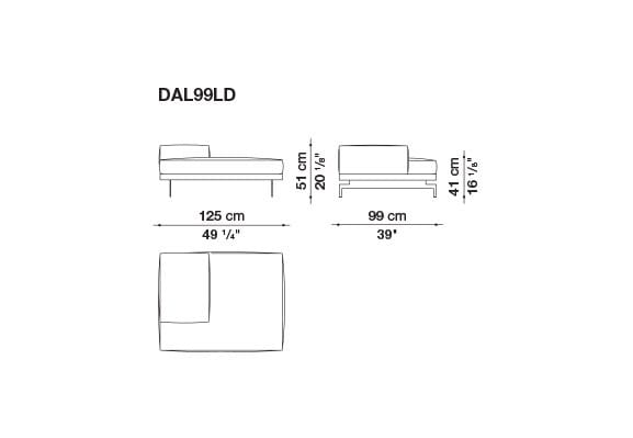 3-местный тканевый диван с полуостровом B&B Italia док ARCH-00061121 - Вид №145