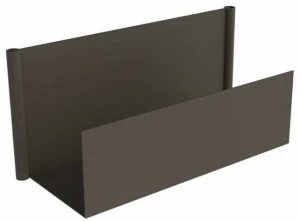 iSimar Низкий прямоугольный горшок из оцинкованной стали Esther & tonin Isi 7214