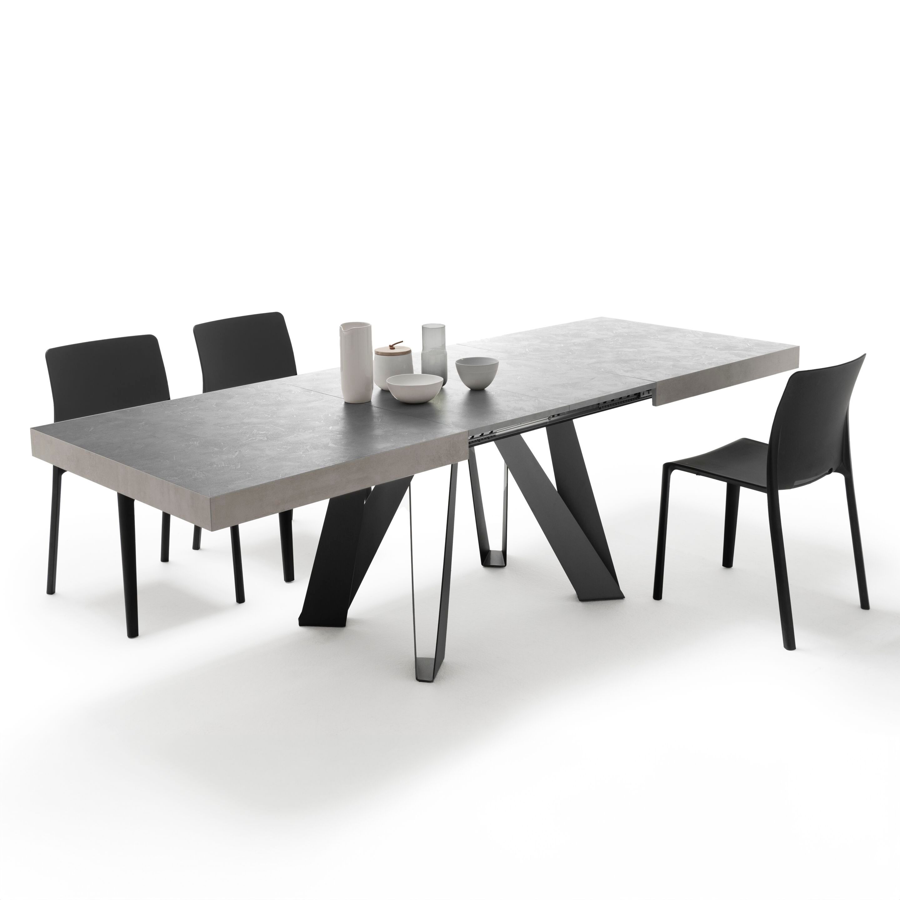 Выдвижной прямоугольный стол из железа с меламиновой столешницей Mobili Fiver ROMINA ARCH-00069646 - Вид №65