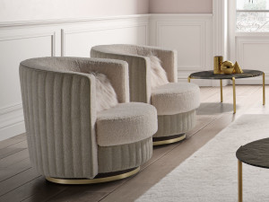 Ткань поворотный стул с подлокотниками