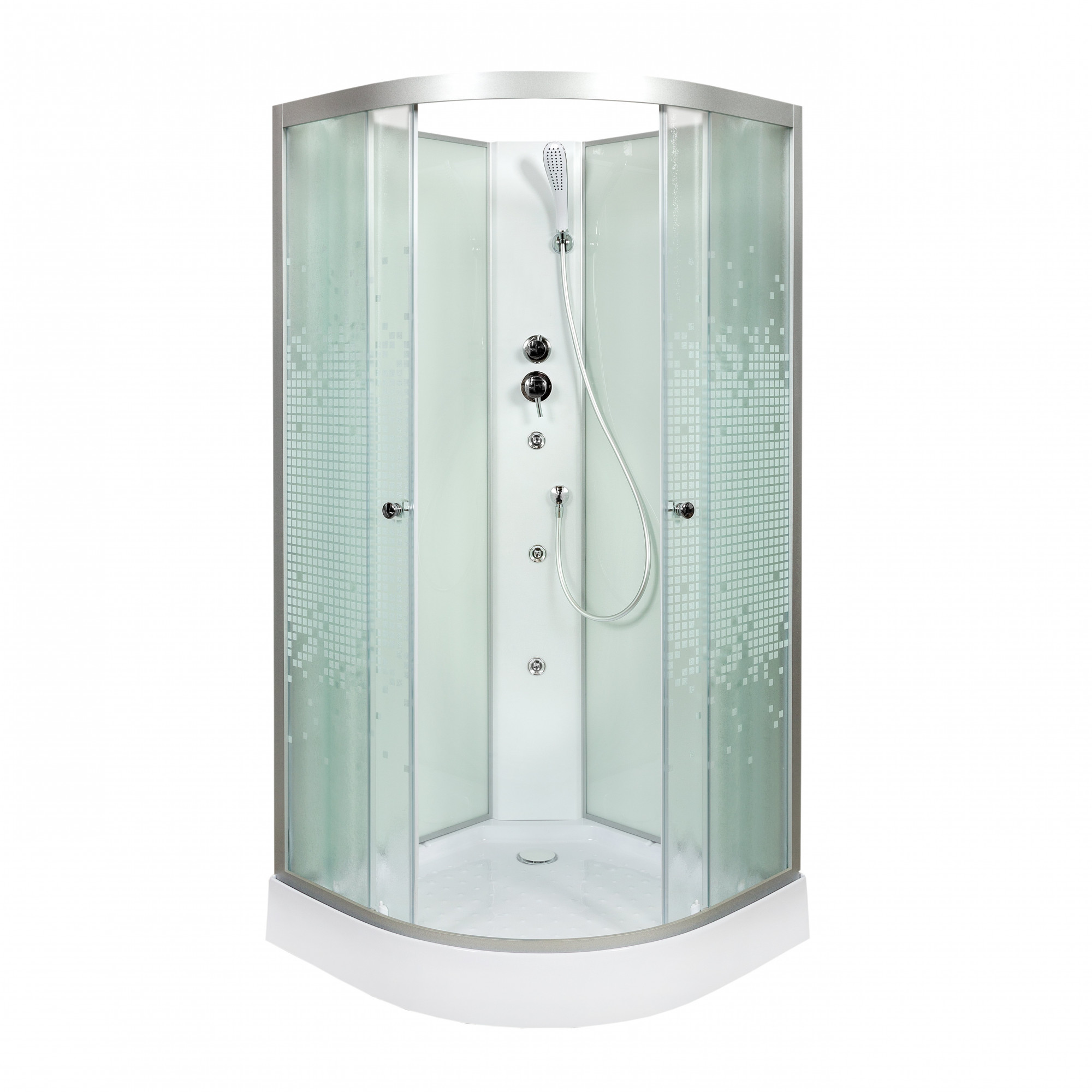 А09 LED с кнопкой Душевая кабина DETO Серия А L 909 N с гидромассажем