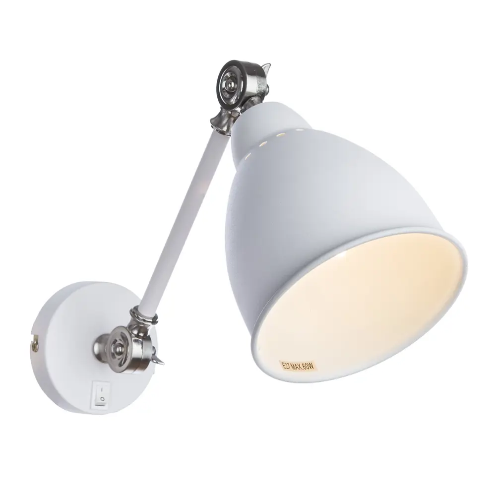 Бра Braccio 1xE27x60 Вт цвет белый матовый 18639021 STLM-2184411 Arte Lamp  - Вид №1