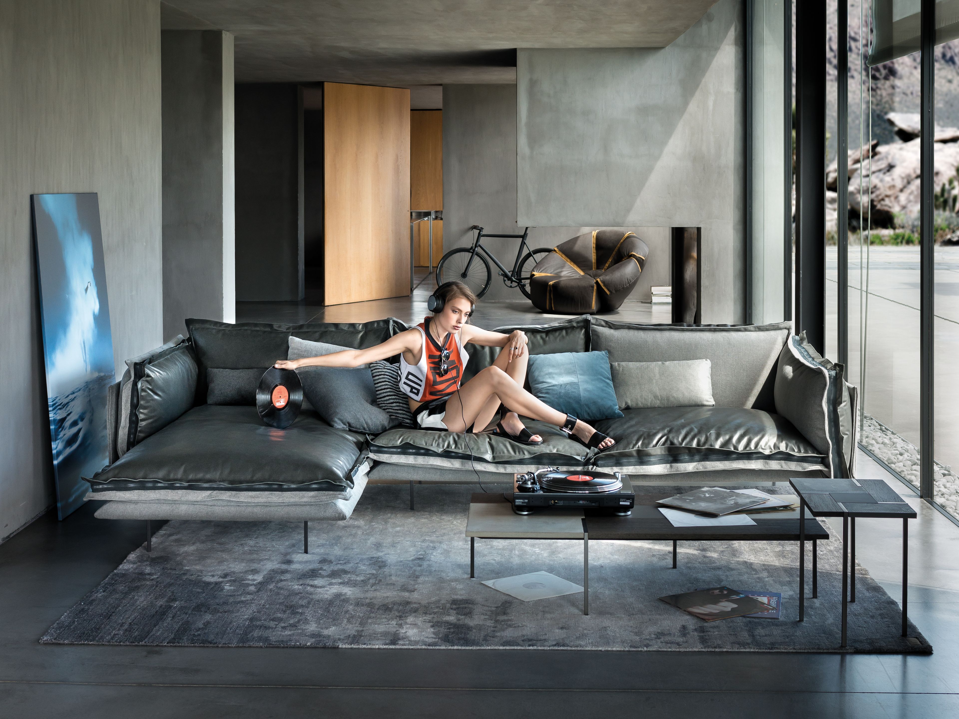 Кожаный модульный диван Arketipo Auto-Reverse ARCH-00031284 - Вид №2