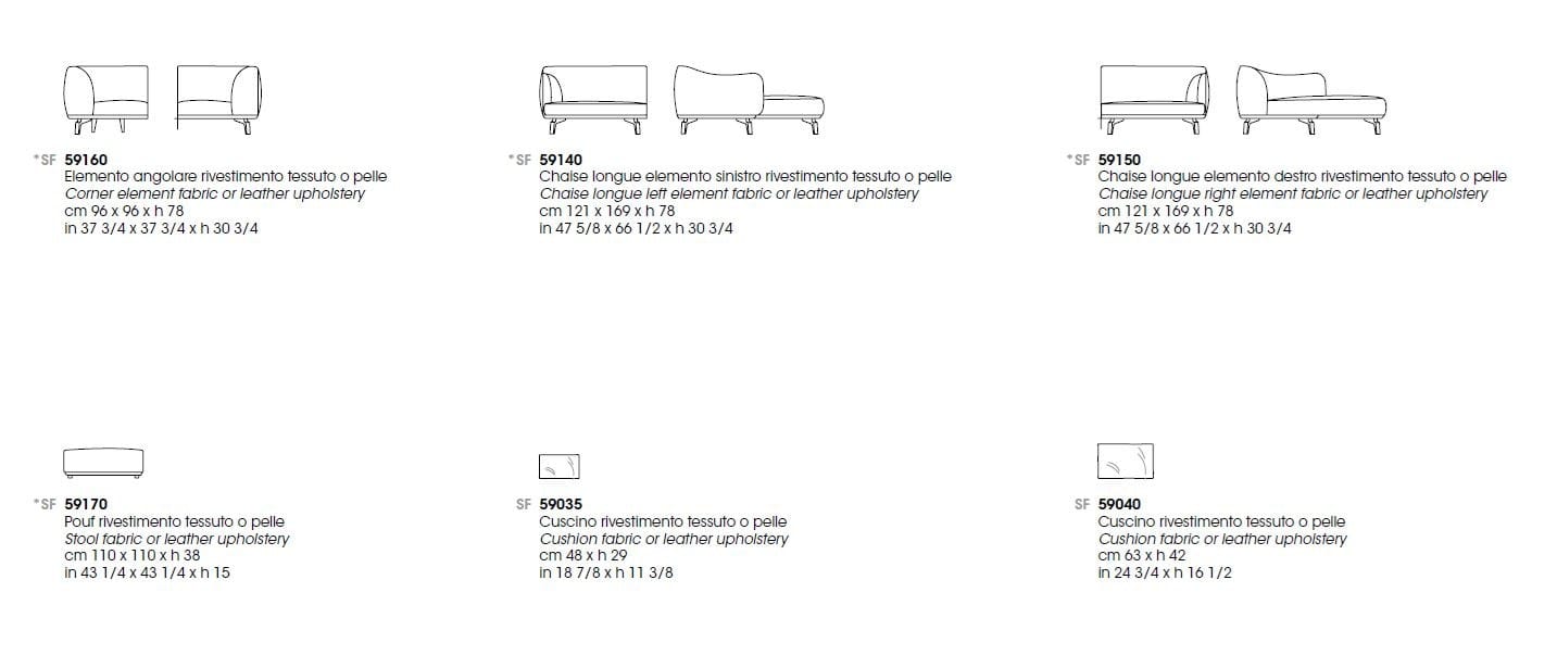 Ткань диван Giorgetti DRIVE ARCH-00081935 - Вид №4