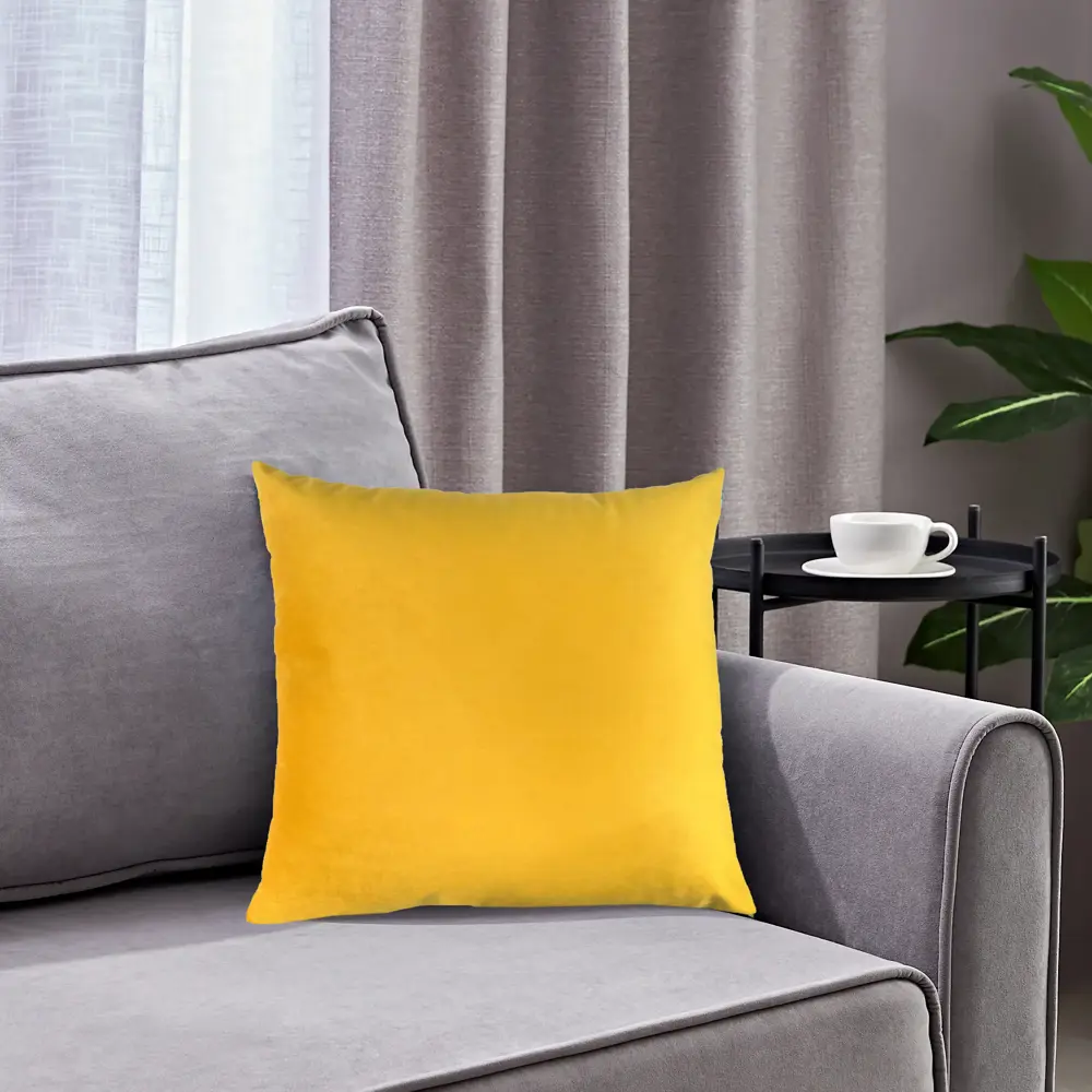 Декоративная подушка Seasons Solemio 1 45x45 см цвет желтый 89426632 STLM-2108606  - Вид №4