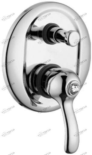 Смеситель MIGLIORE Lem Swarovski ML.LEM-1972.СR для ванны и душа с девиатором - хром ML.LEM-1972.CR