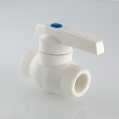 VTp.744.0.025 Кран полипропиленовый шаровой с латунной обоймой Valtec 25 мм  - Вид №1