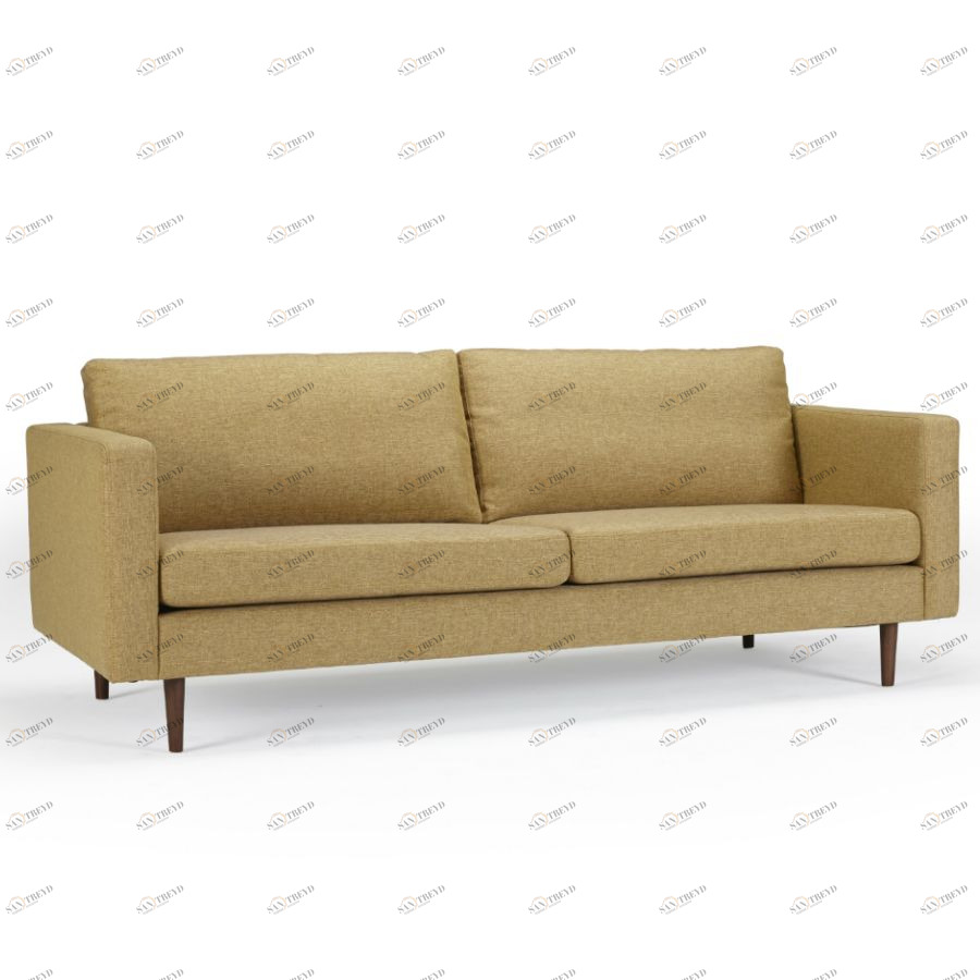 Диван трехместный Otto, дуб/орех, песочный Kragelund 37403248241