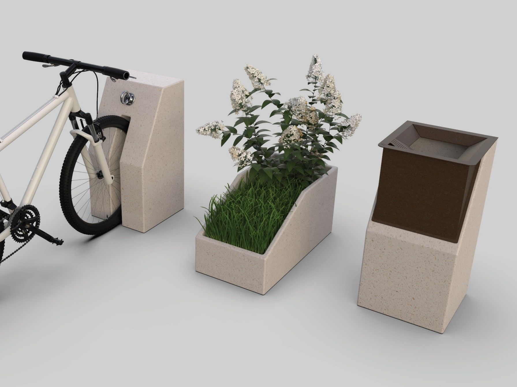 Реконструированный каменный плантатор Viscio Urban Design Modula ARCH-00039922 - Вид №2