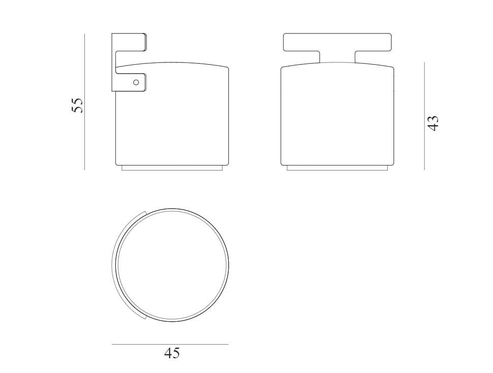 Круглый кожаный садовый пуфик Exteta Levante ARCH-00056123 - Вид №9
