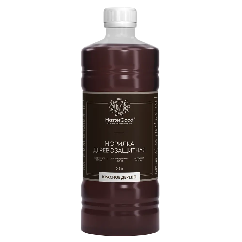 Морилка GOOD MASTER для дерева 0.5 л - благородный оттенок красного дерева 88038573 STLM-0076608 - Вид №1