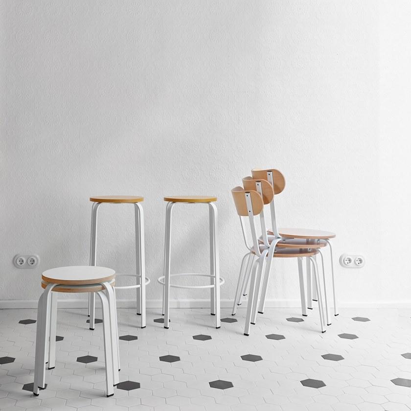 ONDARRETA Низкий стальной табурет sun-id-1491461 - Вид №7