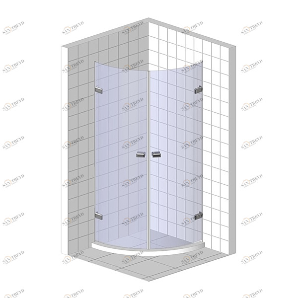 Душевые двери в нишу 160x200 GK-862R стекло прозрачное 6 мм GUTEWETTER TREND DOOR 160X200GK862R
