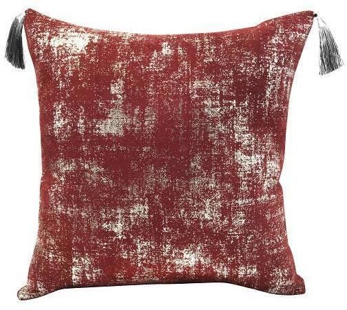 90330350 Декоративная подушка Velvet красный металлик, 45x45 см STLM-0187389 EDELSON