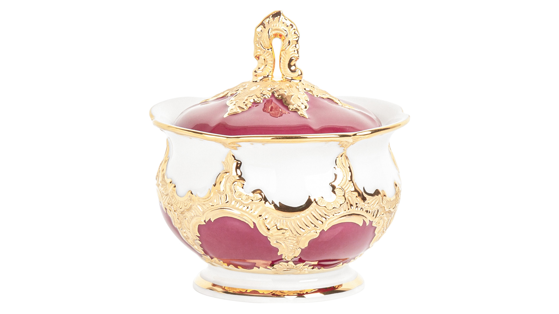 10538357 Meissen Сервиз кофейный 6/21 "Форма - Б" (пурпур) Фарфор  - Вид №5