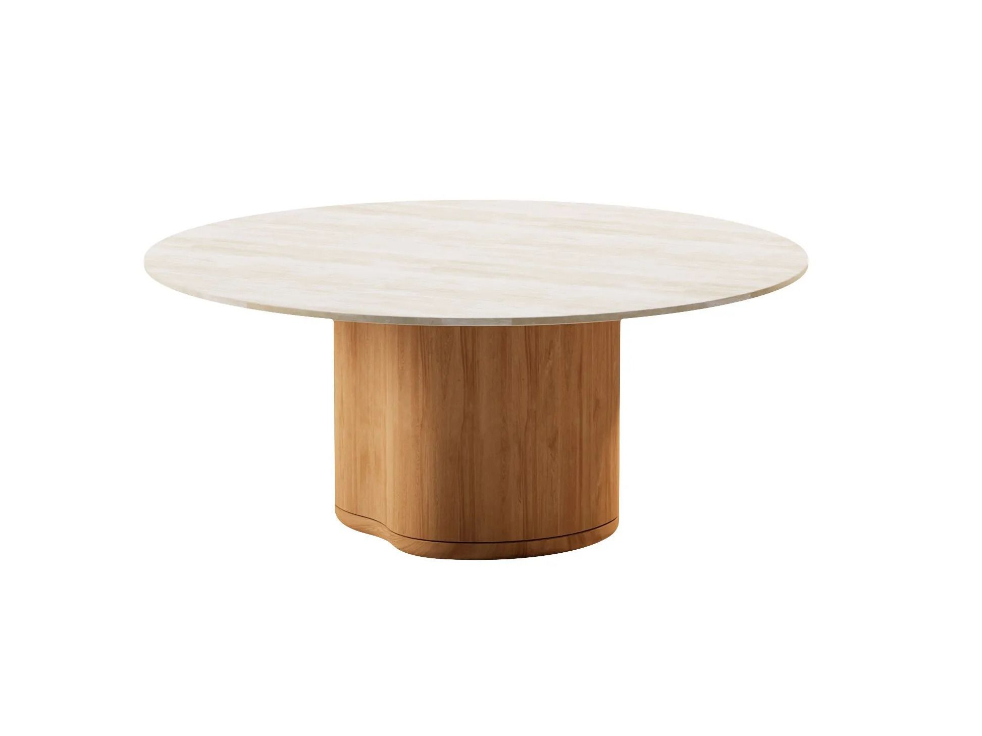 Круглый керамический обеденный стол с колесами MANUTTI Ogado ARCH-00085949