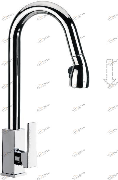 Remer Rubinetterie Смеситель для кухни с вытяжным душем Gourmet Q 86