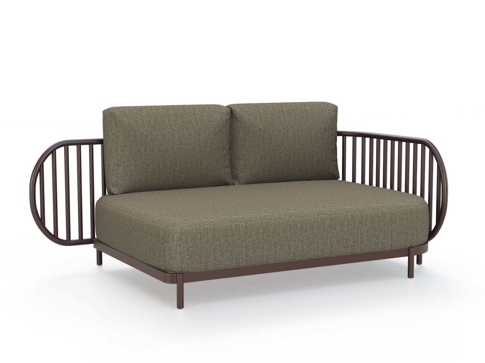 Sunbrella ® 2-местный алюминиевый угловой садовый диван YAAZ Ova ARCH-00097592 - Вид №1