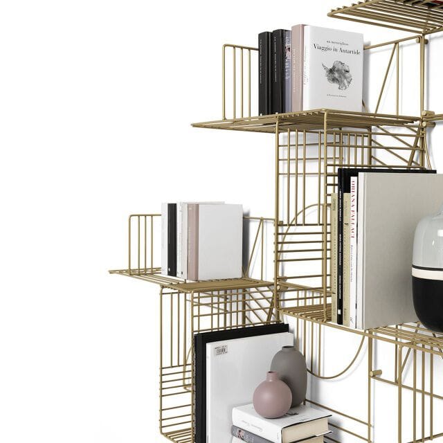 Окрашенный металлический подвесной настенный книжный шкаф Mogg MUSA ARCH-00128839 - Вид №5